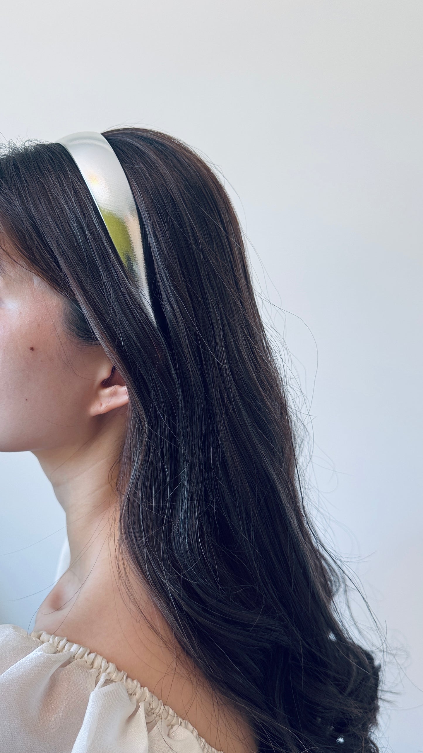 Silver Metallic Headband