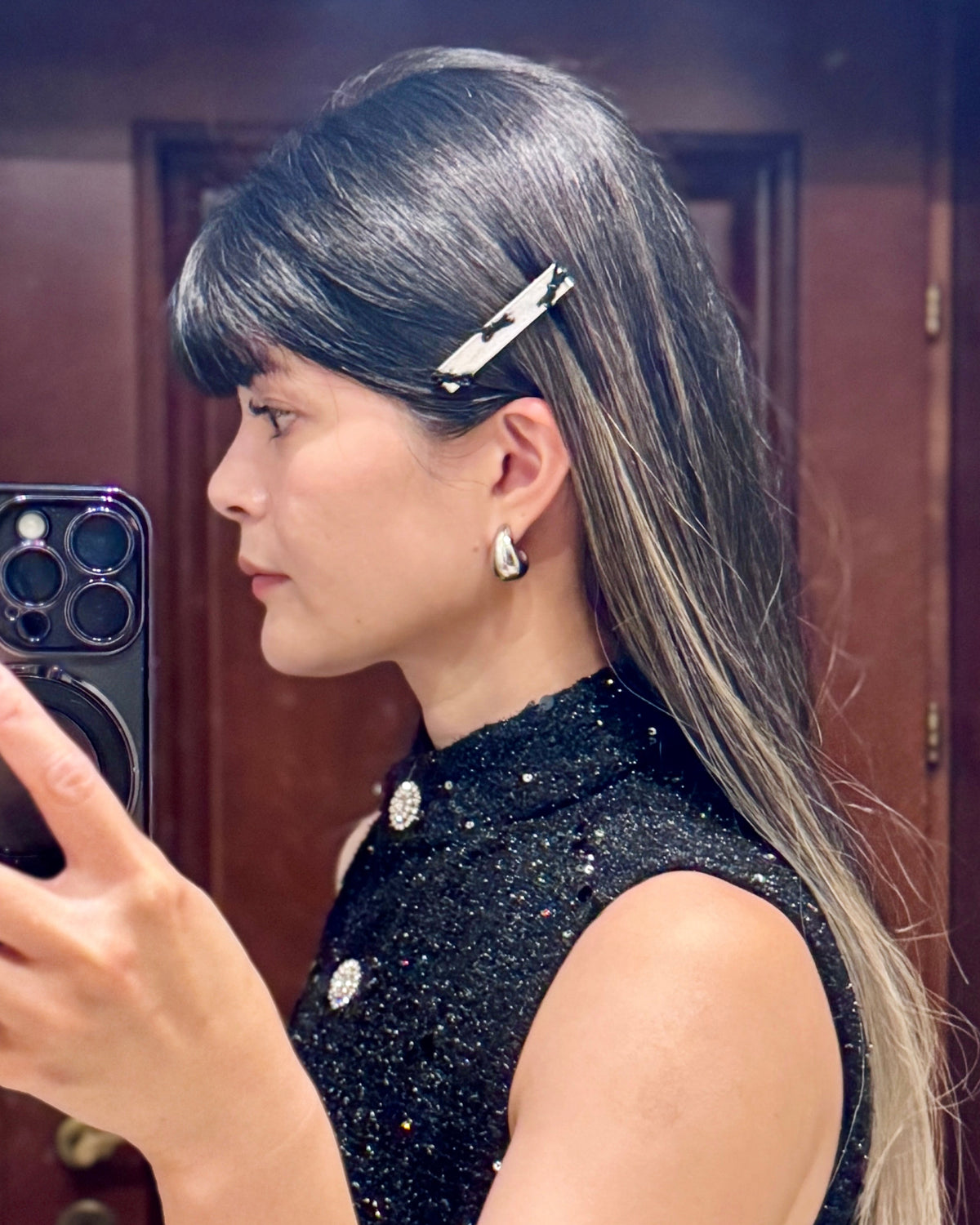 Petite Ribbon Clip Set — Minimalist Hair Clips