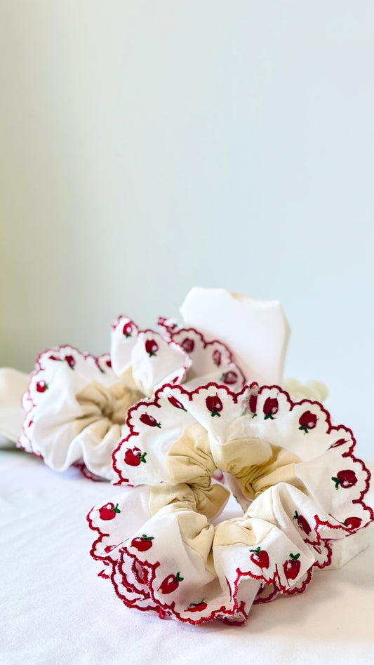 Red Apple Scrunchie