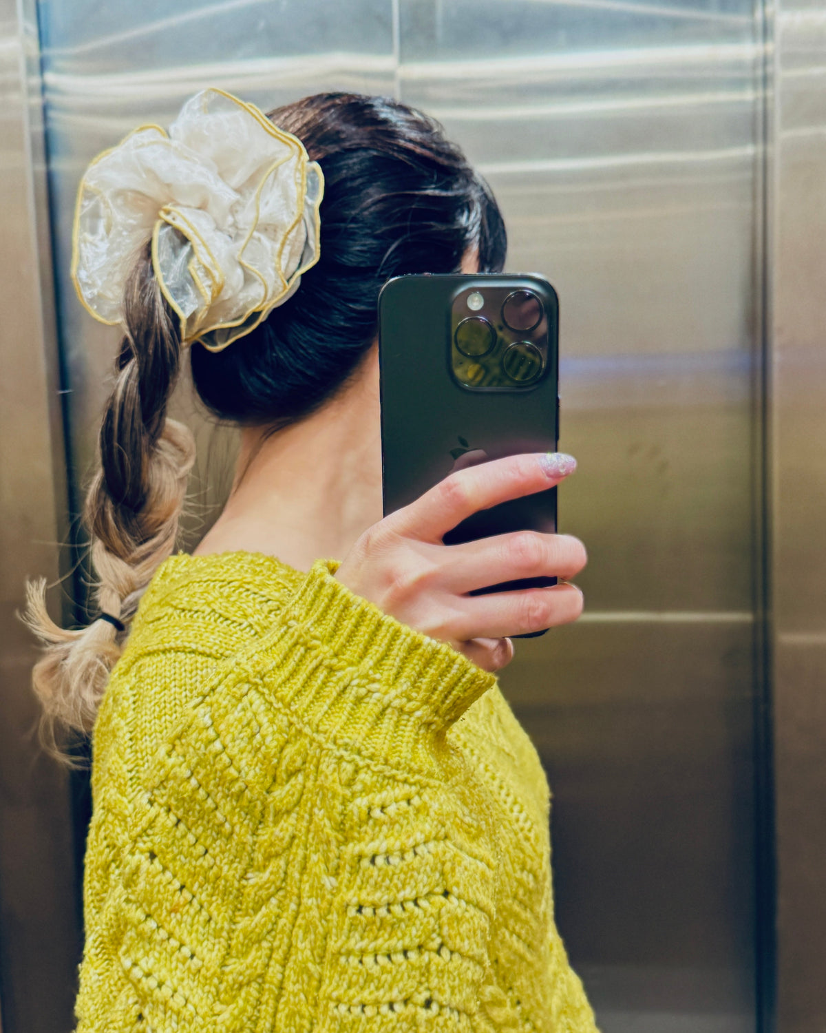 Floral Lace Scrunchie