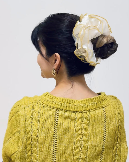 Floral Lace Scrunchie