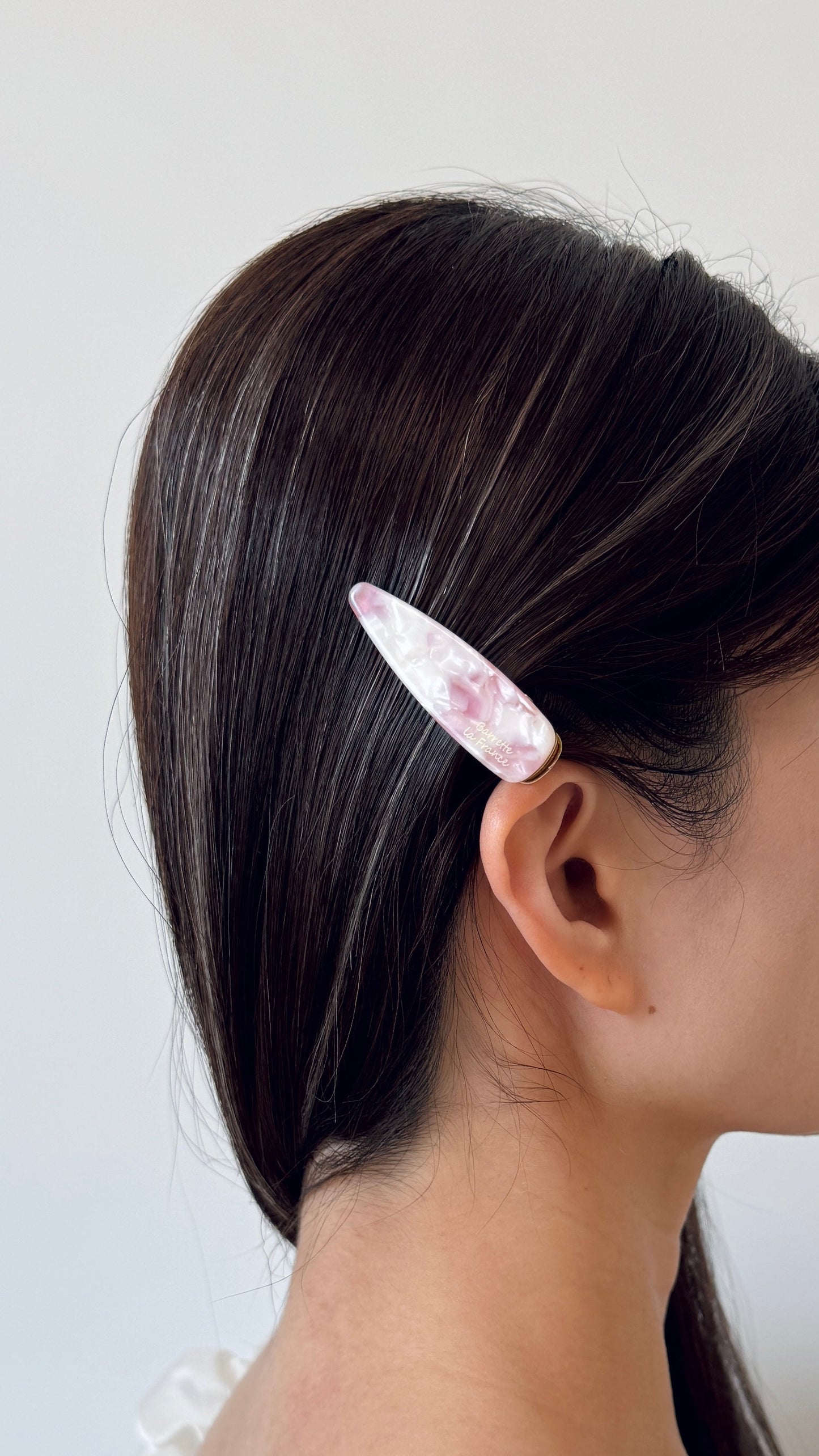 Marble Barrette Clip Set