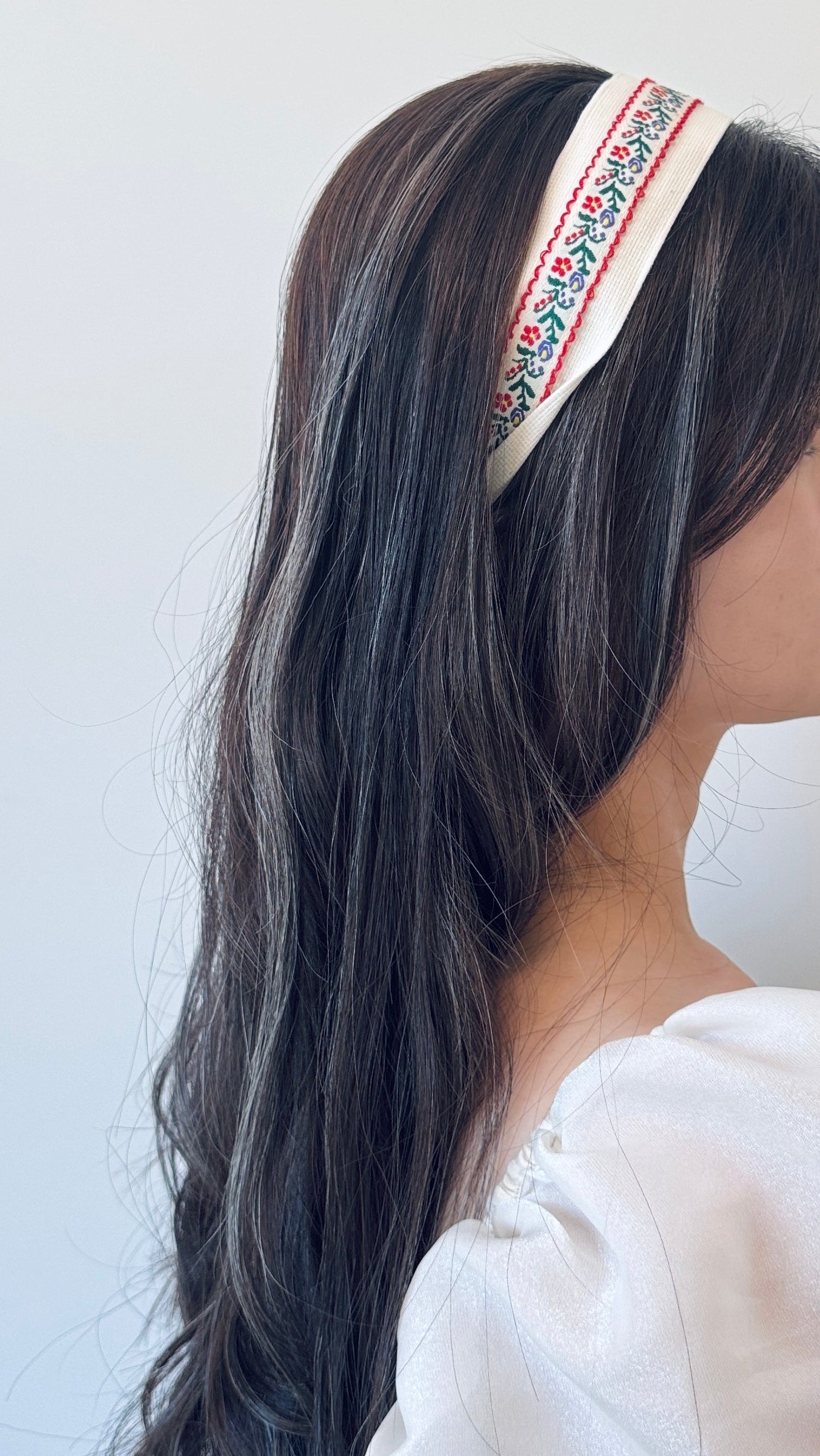 Embroidered Floral Headband