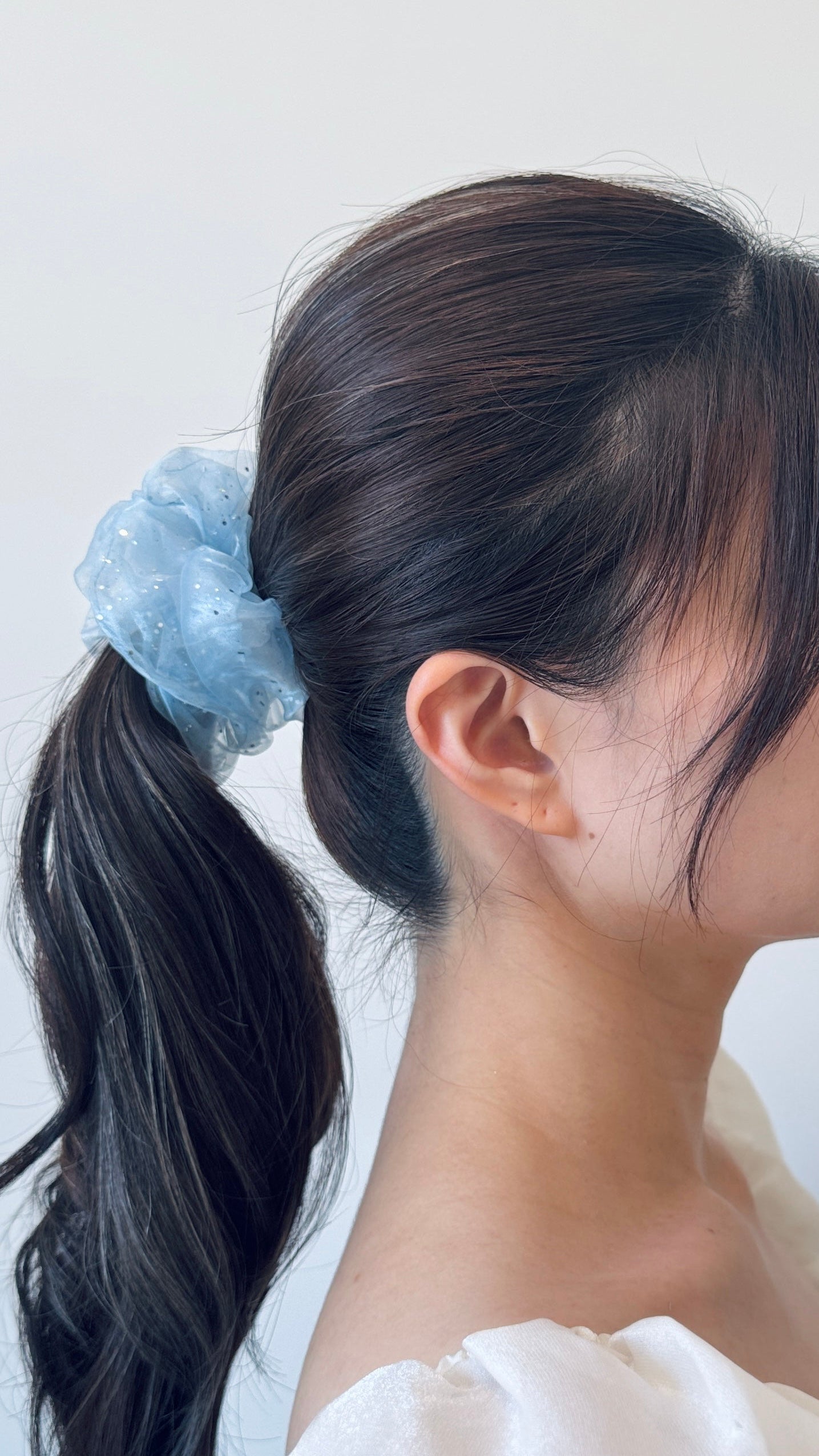 Glitter Tulle Scrunchie