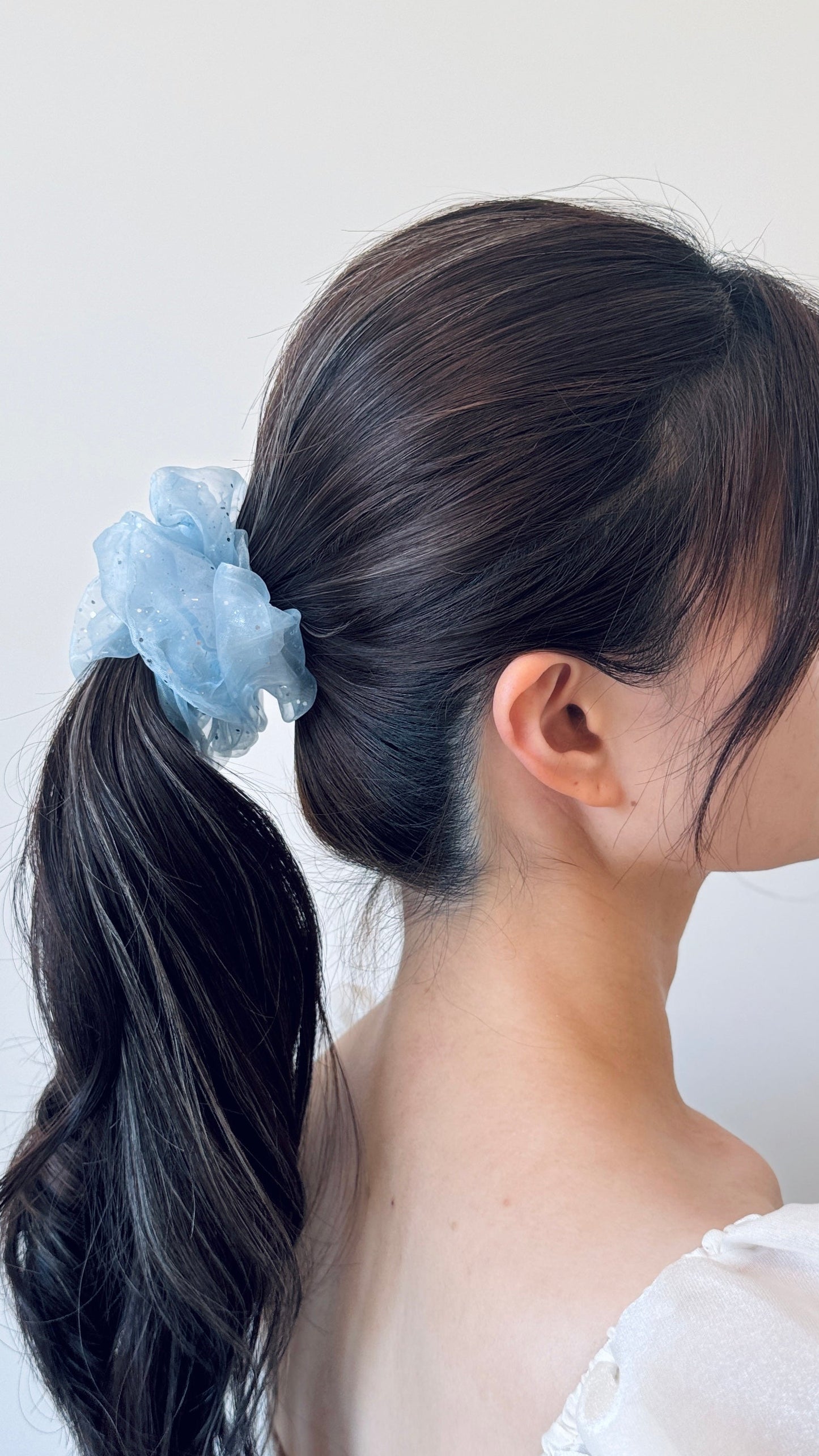 Glitter Tulle Scrunchie