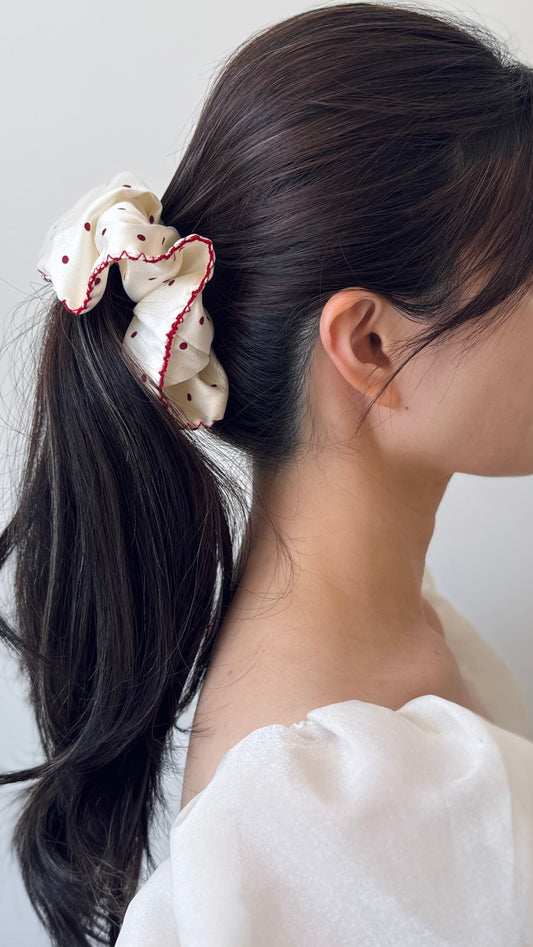 Polka Dot Scrunchie