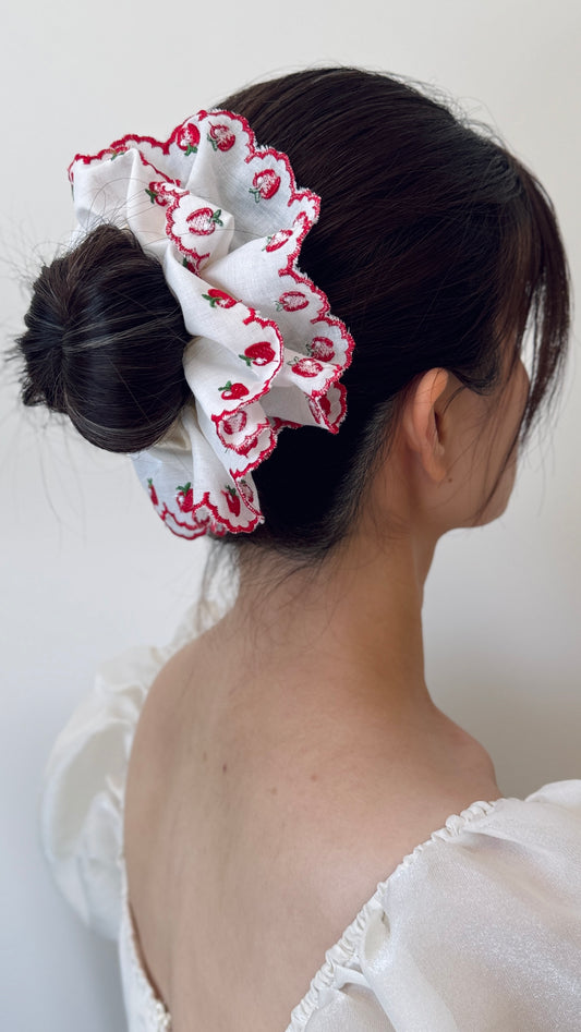 Red Apple Scrunchie