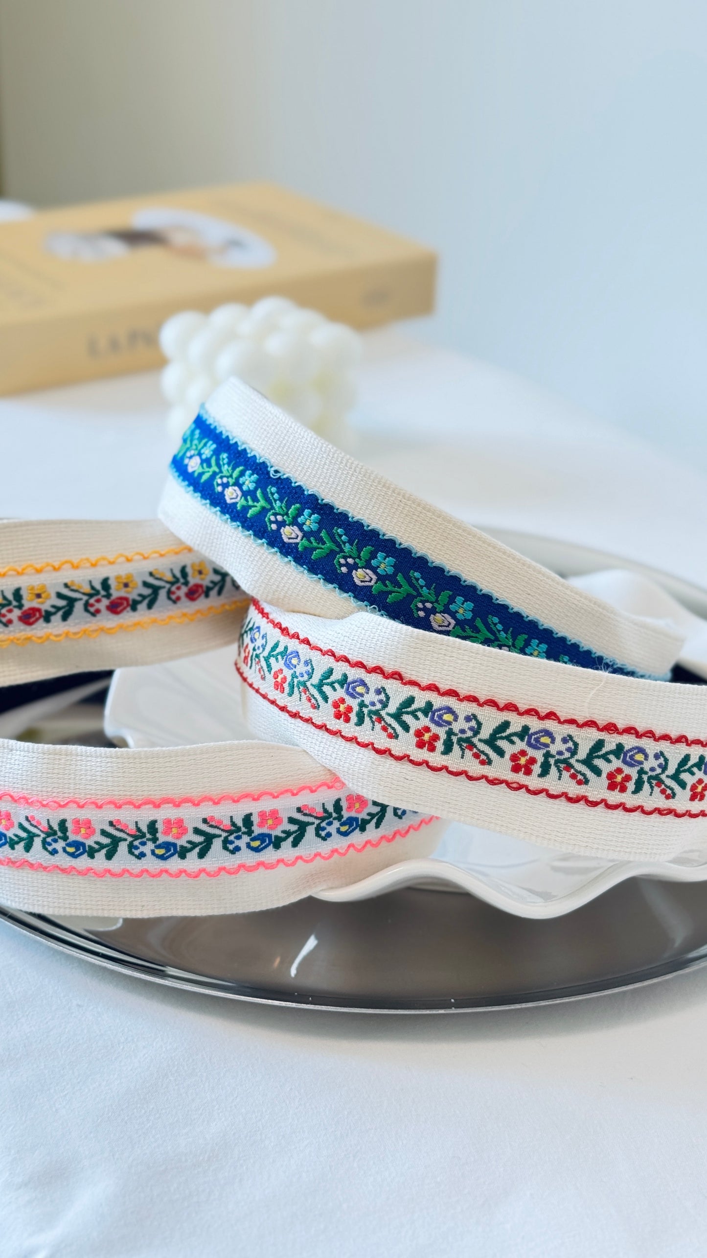 Embroidered Floral Headband