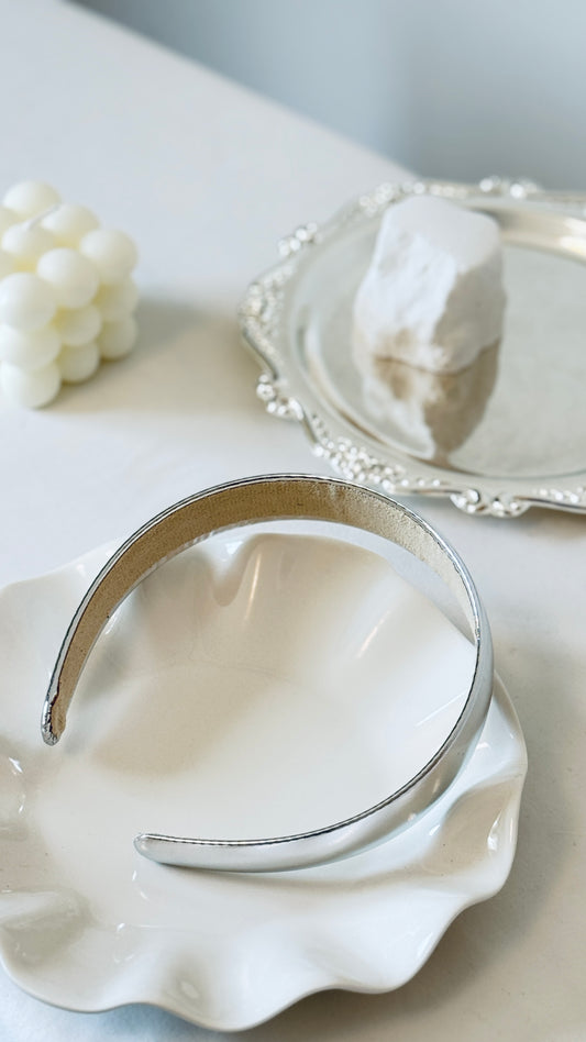 Silver Metallic Headband