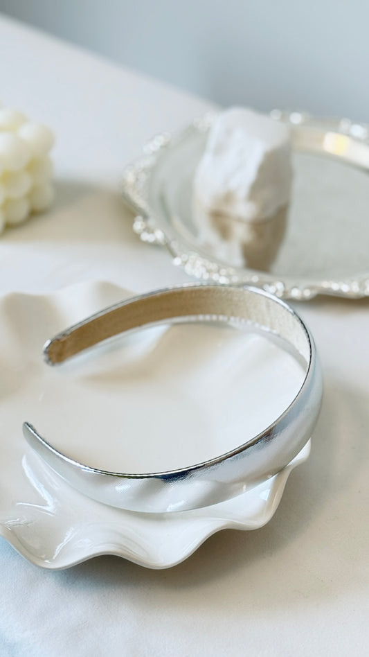 Silver Metallic Headband